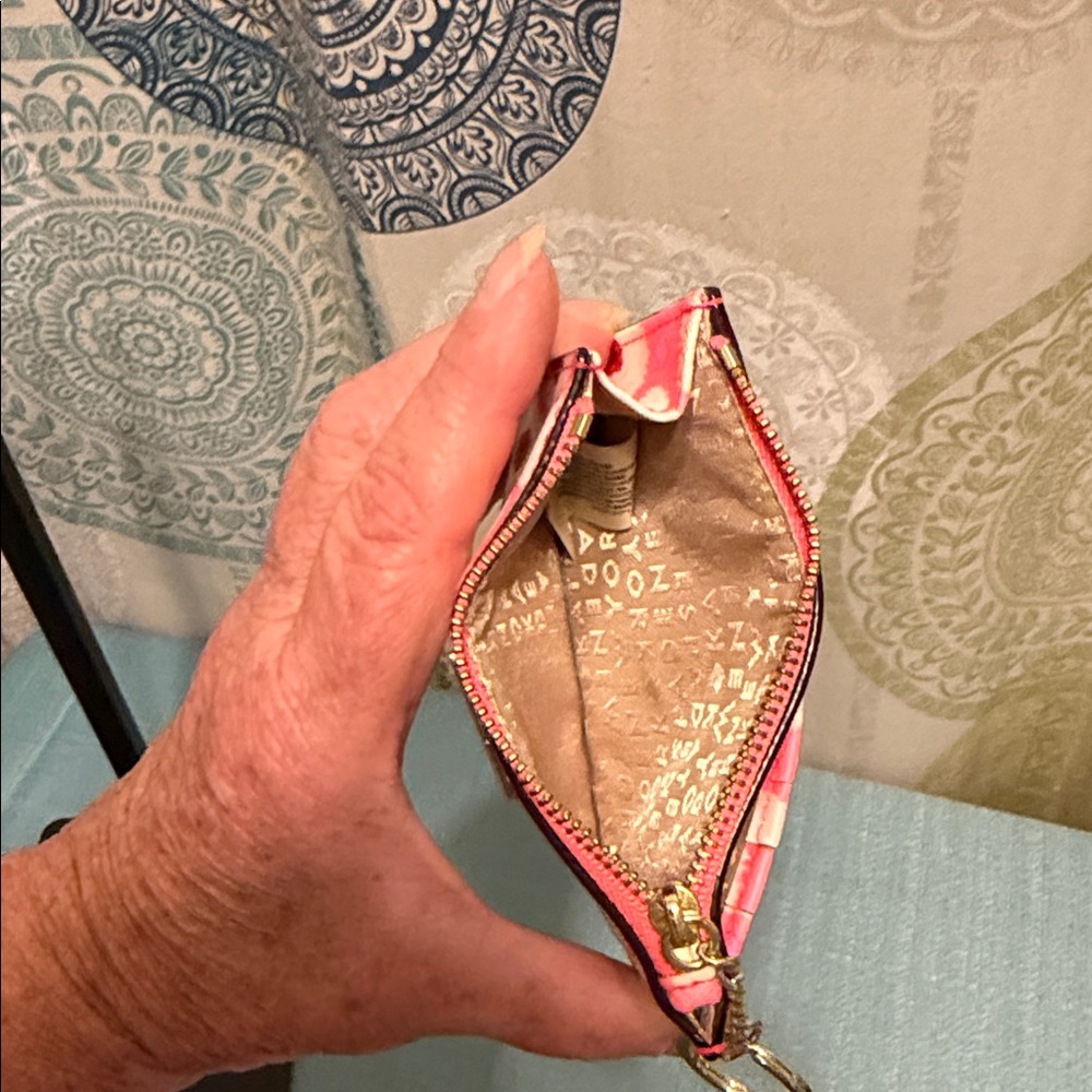 Kate Spade Pink and Red Floral Keychain Wallet - Picture 4 of 4